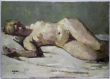 Joop Liesker - liggend naakt 50x70