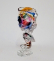 Yvon Trossél - unica wijnglas multicolor