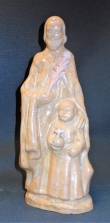 Steph Uiterwaal - St. Jozef met kindje Jezus aardewerk